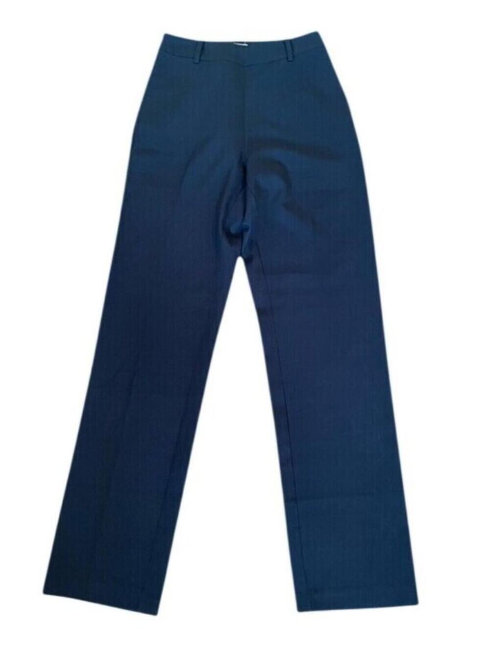 Danielle Guizio Black Tailored Silhouette Trousers High Waist Ankle Pants Medium